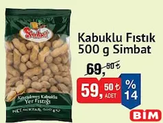 SİMBAT KABUKLU FISTIK 500 G